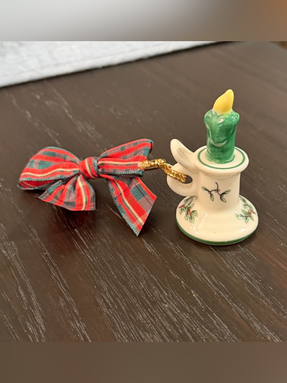 Spode Christmas Tree Miniature Candle Holder Ornament